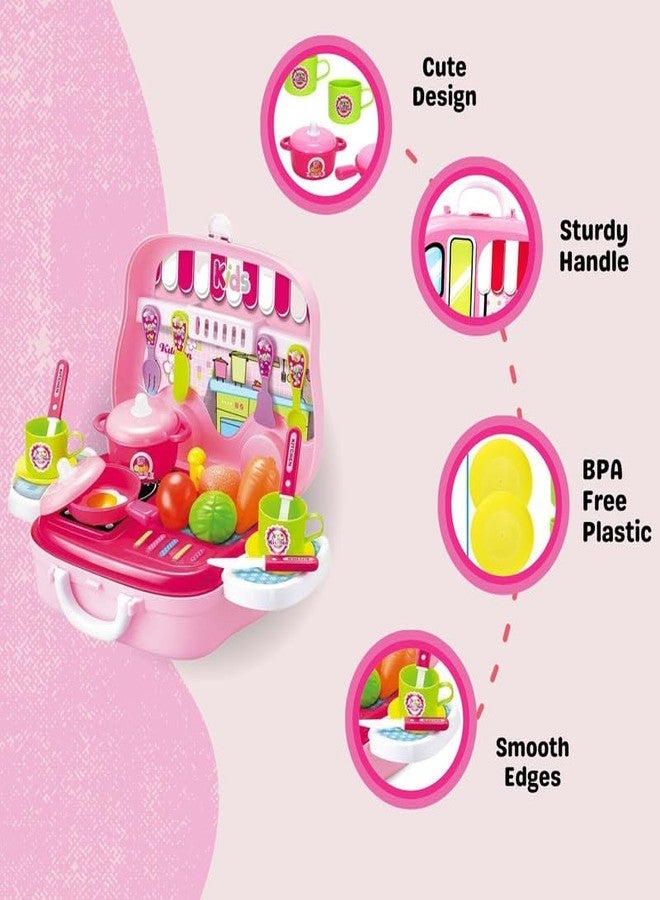 Sakuya Plastic DIY Luxury Kitchen Set with Briefcase and Accessories for Kids - Image 3